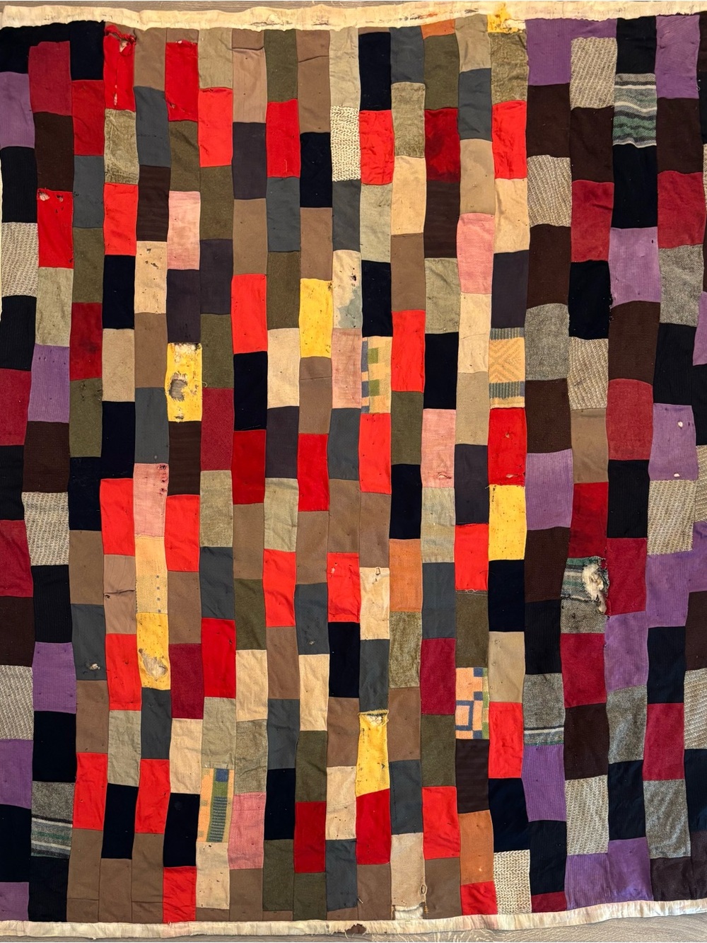 Vintage Patchwork Wool Quilt